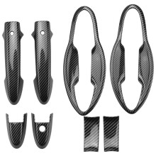 Auto Voordeurgrepen Cover Trim Koolstofvezel Deurgreep Kom voor HRV HR-V Vezel 2014-2017 Auto Exterieur Styling