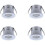 4-Pack 3W Mini Recessed LED Spotlights, Cool White Light 1