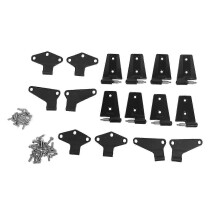 4 Door Hinge Assembly Kits Sturdy Long Lasting Enhanced Performance Outside Inside Door Hinges Kit for Wrangler JK 2007 to 2018
