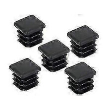 20 Pcs Chair Leg Cap, Square Pipe Cap, Plastic Square Post Cap For Furniture/trampoline/cabinet/shelf/chair Legs (20 * 20mm)