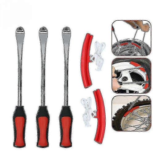Tire crowbar tool for bikes and scooters with protector