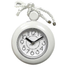 Towel hook wall clock for bathroom waterproof and dual-purpose