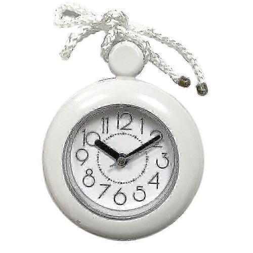 Towel hook wall clock for bathroom waterproof and dual-purpose