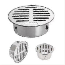 Stainless steel flat mouth floor drain 110mm for outdoor 2 pieces