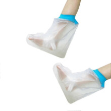 Shower protector for feet, 2x watertight cover for bathing