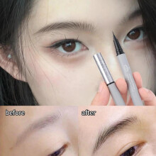 (Matches the image) Liquid Eyebrow Pen Waterproof Long Lasting No Blooming Eyeliner Lying Silkworm Ultra Fine Eyebrow Tattoo Pencil Makeup