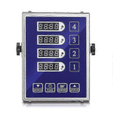 Restaurant timer for kitchens with stainless steel and 4 alarms