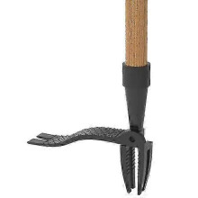 Root remover tool with foot pedal for effortless weeding