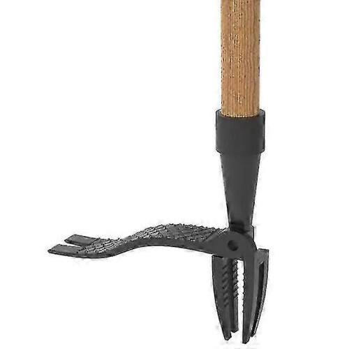 Root remover tool with foot pedal for effortless weeding
