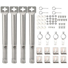 Gas grill pipe burners - 4pcs stainless steel for BBQ