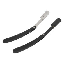 Hair styling razor holder for barber 2Pcs straight edge manual shaver