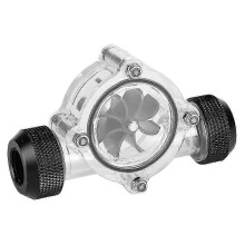 G1/4" flow indicator for PC water cooling with 8 impellers
