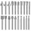 3mm engraving bits for Dremel - 20Pc HSS router set carbide tips 1