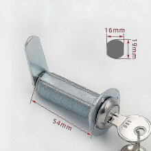 Extra long cam lock with key 54mm weatherproof