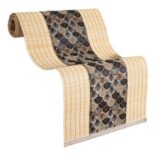 Aziatische Stijl Bamboe Tafelloper Retro Tafelmat Geschikt voor Keuken, Eetkamer en Slaapkamer Decoratie. Donkerbruin