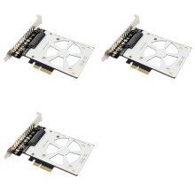 3X U.2 to PCIE Adapter PCI Express 3.0 X4/X8/X16 to SFF-8639 U.2 Adapter for 750 2.5 Inch NVMe PCIE U2 SSD SSD