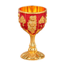 Praktischer Party-Goblet Aus Legierung, Vintage Cup Mit Gravur