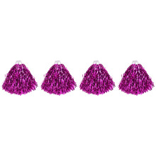 2Paare Leichte Pflastring Pompoms Rosarot Für Cheerleader Events