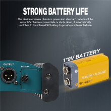 DGNOG Active Direct Injection Box Single Channel DI Box Balanced and Unbalanced Signal Converter with XLR Interface for Stage