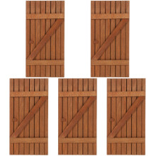 5Pièces Mini Portes En Bois Café Accessoire Jouet Et Décor Miniature