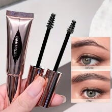 (matches the image) 3D Styling Eyebrow Gel Waterproof Eyebrow Raincoat Quick-drying Transparent Wild Eyebrow Shaping Soap With Brush Makeup Cosmetic