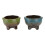 4Pièces Pot Succulente Durable Céramique Décor Table 1
