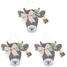 3Pièces Signes Bois Suspendus Accueil Décor Maison Style Rustique