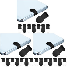 24Stk USB C Cover Silikon Schwarz Minimalistisch Für Handyanschluss