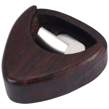 Plectrumbox voor Gitaar Draagbare Rozenhoutplectrumopslag voor Muziekinstrumenten voor Snaarinstrumenten
