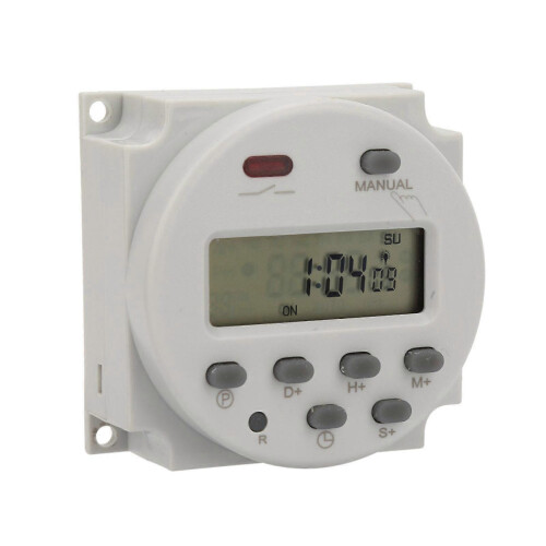 Small Type 7 Days Programmable Digital Displayed Timer Switch 1S~168h 5VA(5V DC)