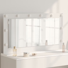 vidaXL Vanity Mirror White 100 x 55 x 18 cm Glass and Engineered wood