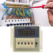 DH48J-A(11) Digital Display LCD Screen Counter Signal Input 11 Pin Counter 0-999900(110VAC)