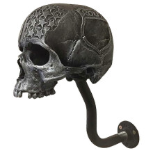 Skull Helmet Rack - Sturdy Wall Mount for Motorcycle and Beard Helmets
