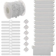 DIY Vertical Blind Repair Kit with 89mm Weight Slat Connectors