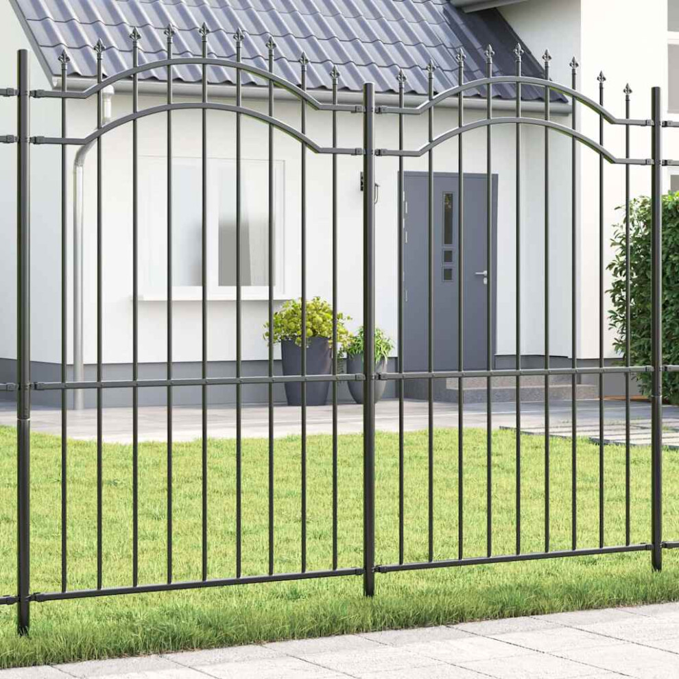 Vidaxl Garden Fence Woerden Grey 240 X 215 Cm Powder-Coated Steel