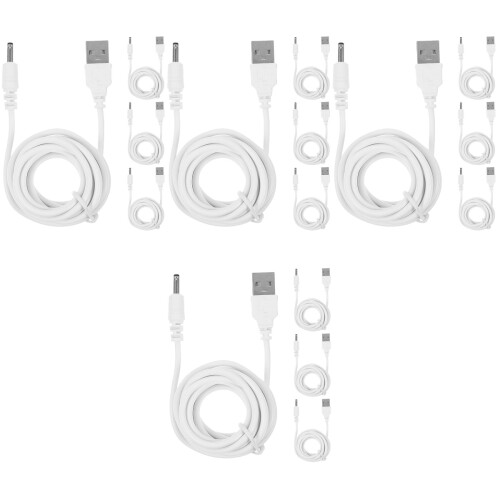 16Stk Dc Charger Kabel USB Auf Dc Adapter Weiß Langlebig 1