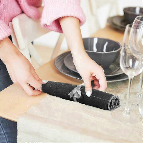 Silver protector cloth bags for flatware storage 6pcs 2