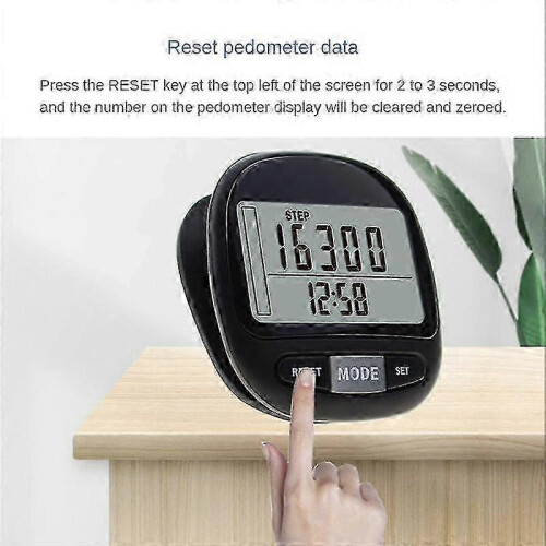 Clip-On Pedometer for Walking with Memory Feature 2