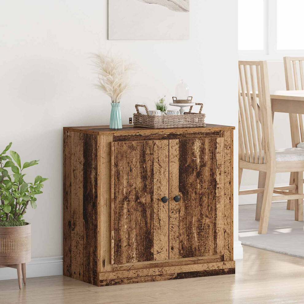 Vidaxl Sideboard Old Wood 70 X 35.5 X 67.5 Cm Engineered Wood