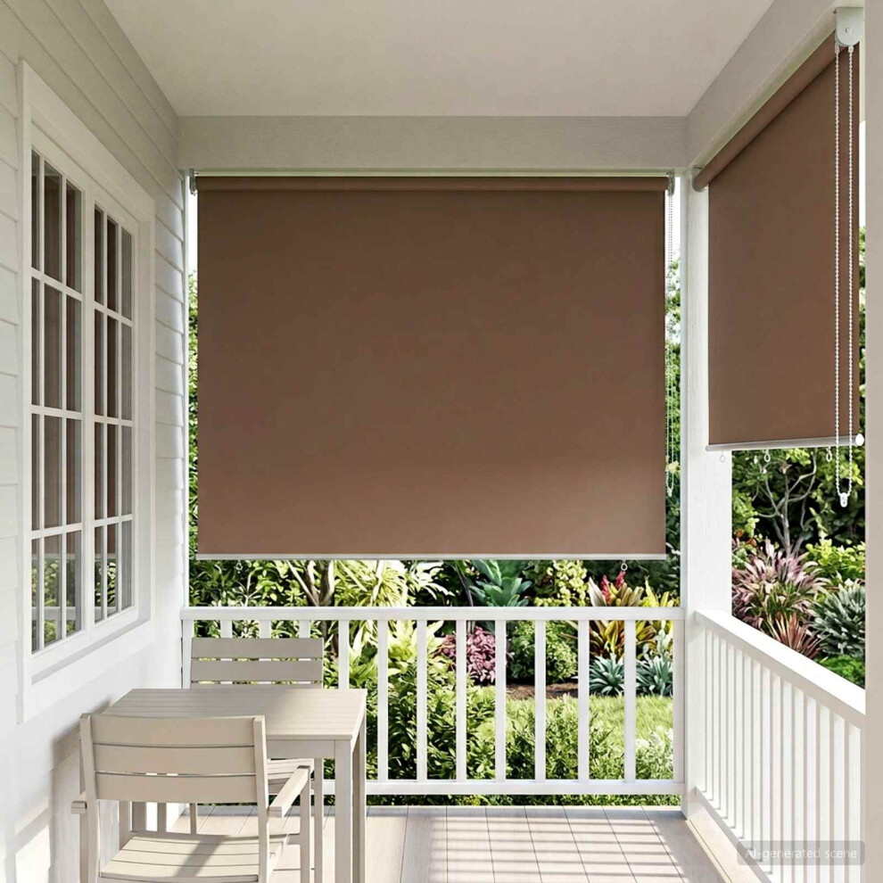 Vidaxl Outdoor Roller Blind Uv Protection Taupe 160 X 230 Cm Light
