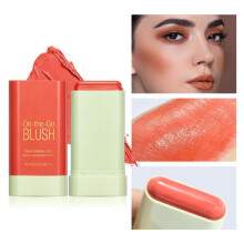 (Matches the image) 3 Colors Blush Cream Retouch Face Lips Solid Blush Cream Natural Nude Matte Blush Stick