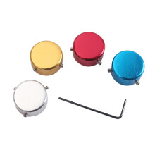 4 STUKS Gitaar Pedalen Voetschakelaar Topper Aluminium Gitaar Effect Voet Nagel Cap voor Gitaar Effecten