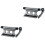 2Pièces Porte Fourche Fixation Rapide Transport Sûr Gris 3