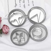 12 Pcs Squid Cookie Cutter Game Set, with Tin Box & Needle