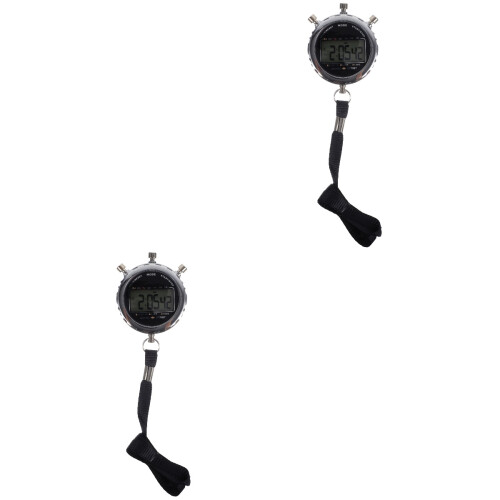 2Pièces Minuteur Digital Chronomètre LCD Sport Coloré Robuste 2