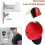 10 Pcs Baseball Cap Wall Organiser with Hooks, Space Saving Hat Hanger, Black 5