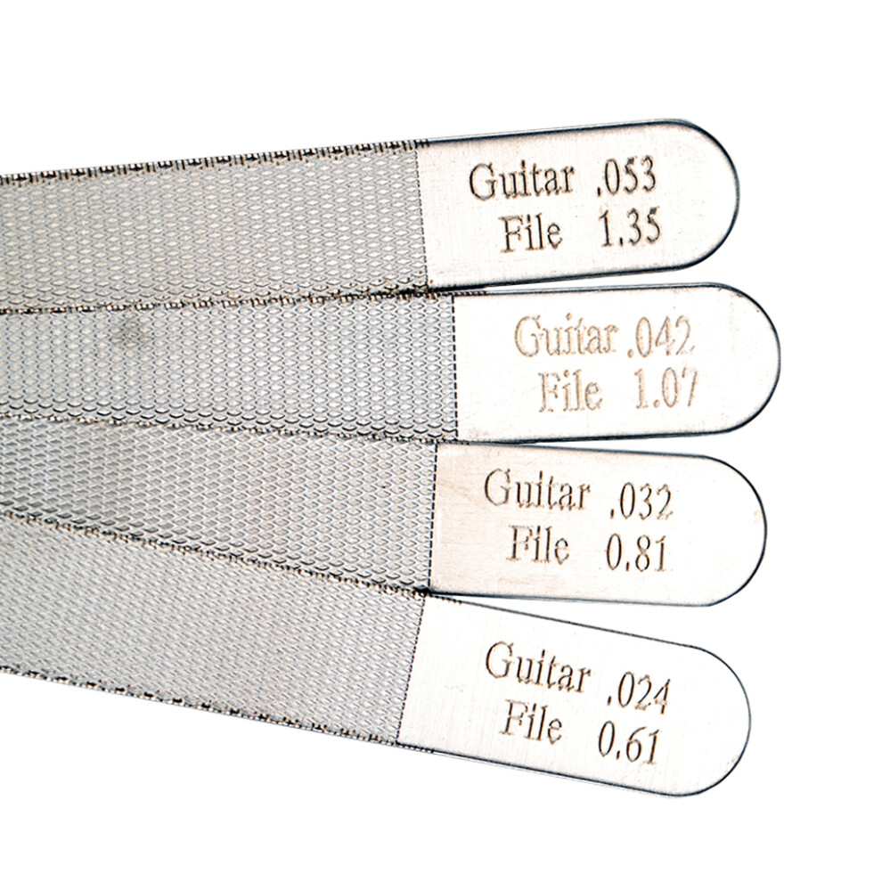 4Pcs Guitar Nut Files & Fret Crowning Tools For Stringed Instrument Luthier Repair 113121303827