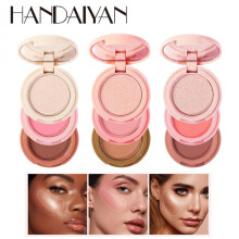 (Matches the image) 3in1 Highlight Blush Contouring All-in-One Palette Blush Powder Face Multifunctional Makeup Palette Woman Makeup