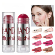 (Matches the image) Blush Stick 8 Color Crayon Blush Stick Rouge Pencil Creamy Blush Highly Pigmented Buildable Color Face Makeup