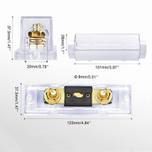 250 AMP ANL Inline Fuse Holder Kit with Battery Installation & Protection Cover